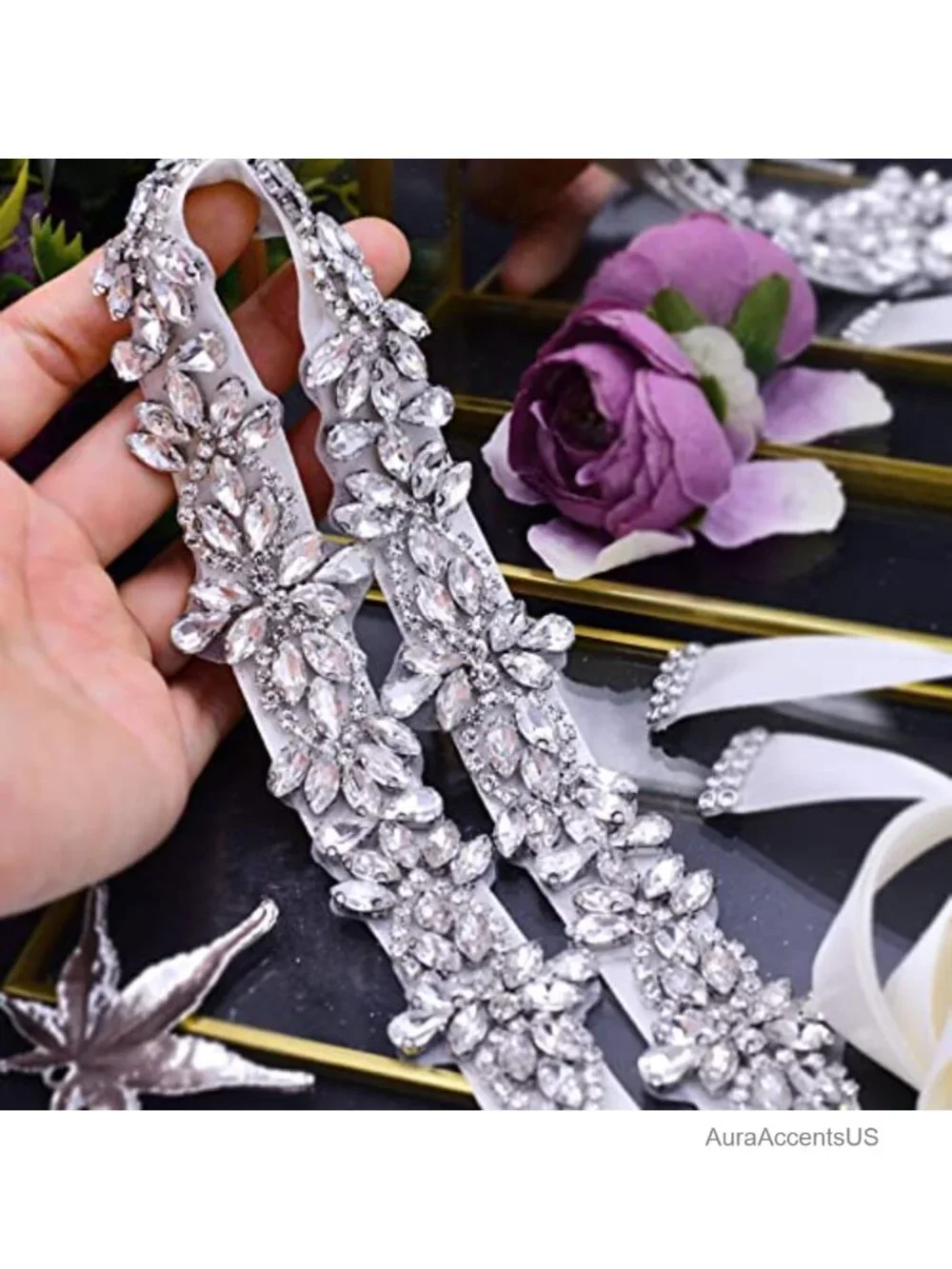 Rhinestone Bridal Belt Sash for Wedding Prom Dress